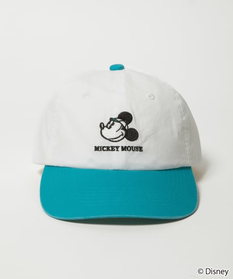 Mickey cap / white×green