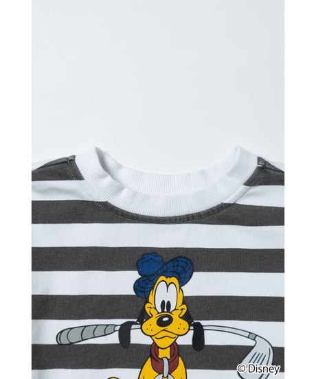 Disney sports sweatshirt(Pluto)(kids) / stripe