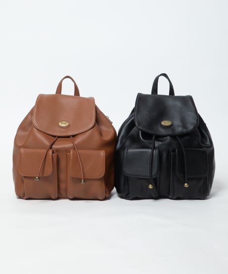 Leather backpack / light brown