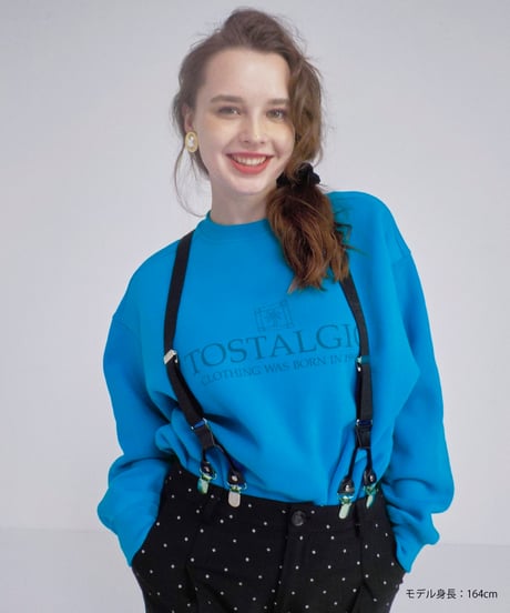 Palm tree sweatshirt / blue