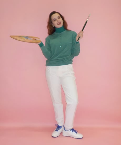 Bottouns sweat shirt / green