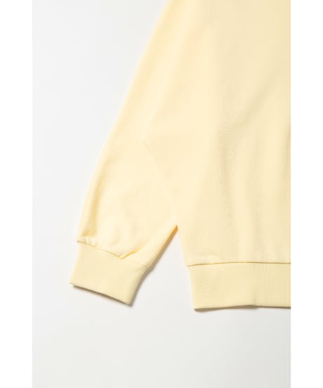 Light ribbed sweatshirt / yellow