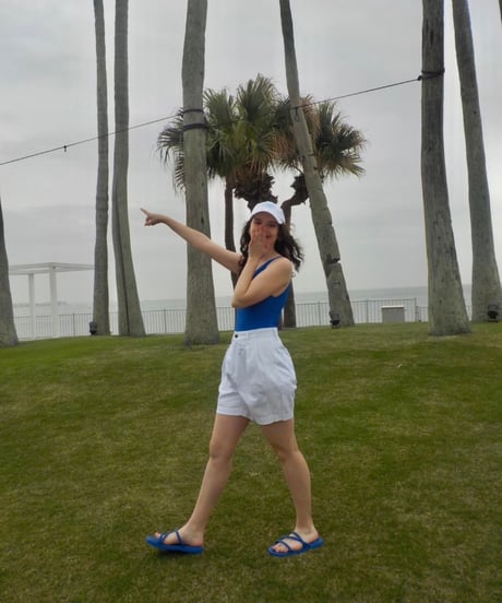 Flip flops / purple blue