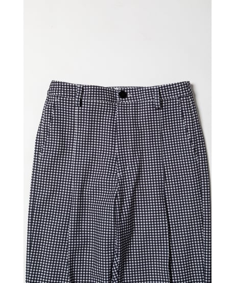 Slacks pants / gingham plaid