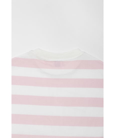 Tos logo stripe Tshirts / pink