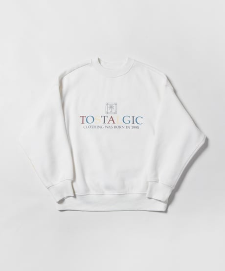 Palm tree sweatshirt / white