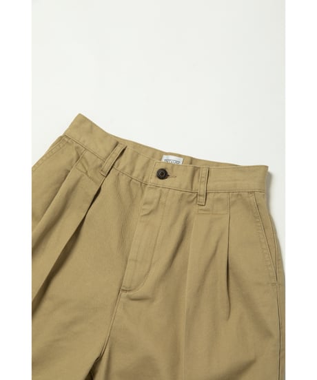 Color half pants / beige