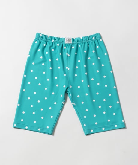 Polka dots biker shorts / green