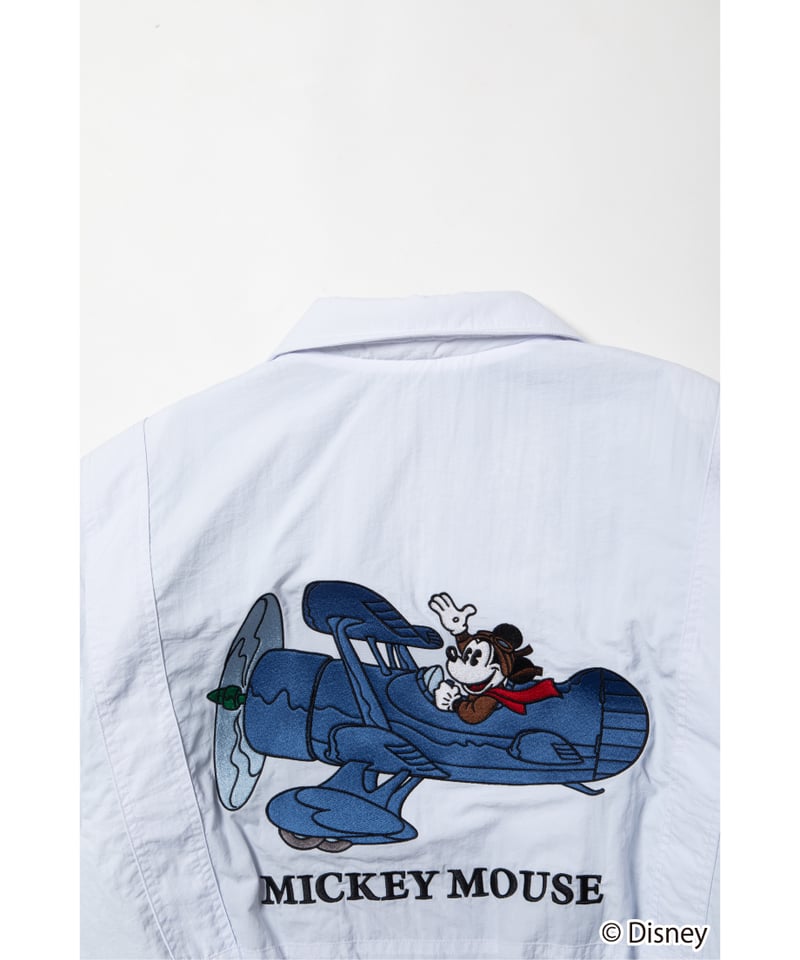 Mickey flight jacket / white | Tostalgic Clothing