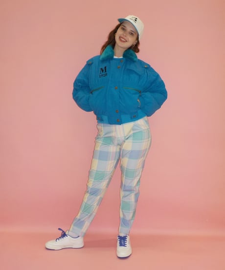 Slacks pants / checked