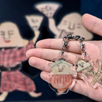 人面草紙アクリルキーホルダー