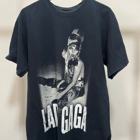 レディガガ　Tシャツ　Lサイズ LADY GAGA ロンTシャツサイズL レディガガブラック