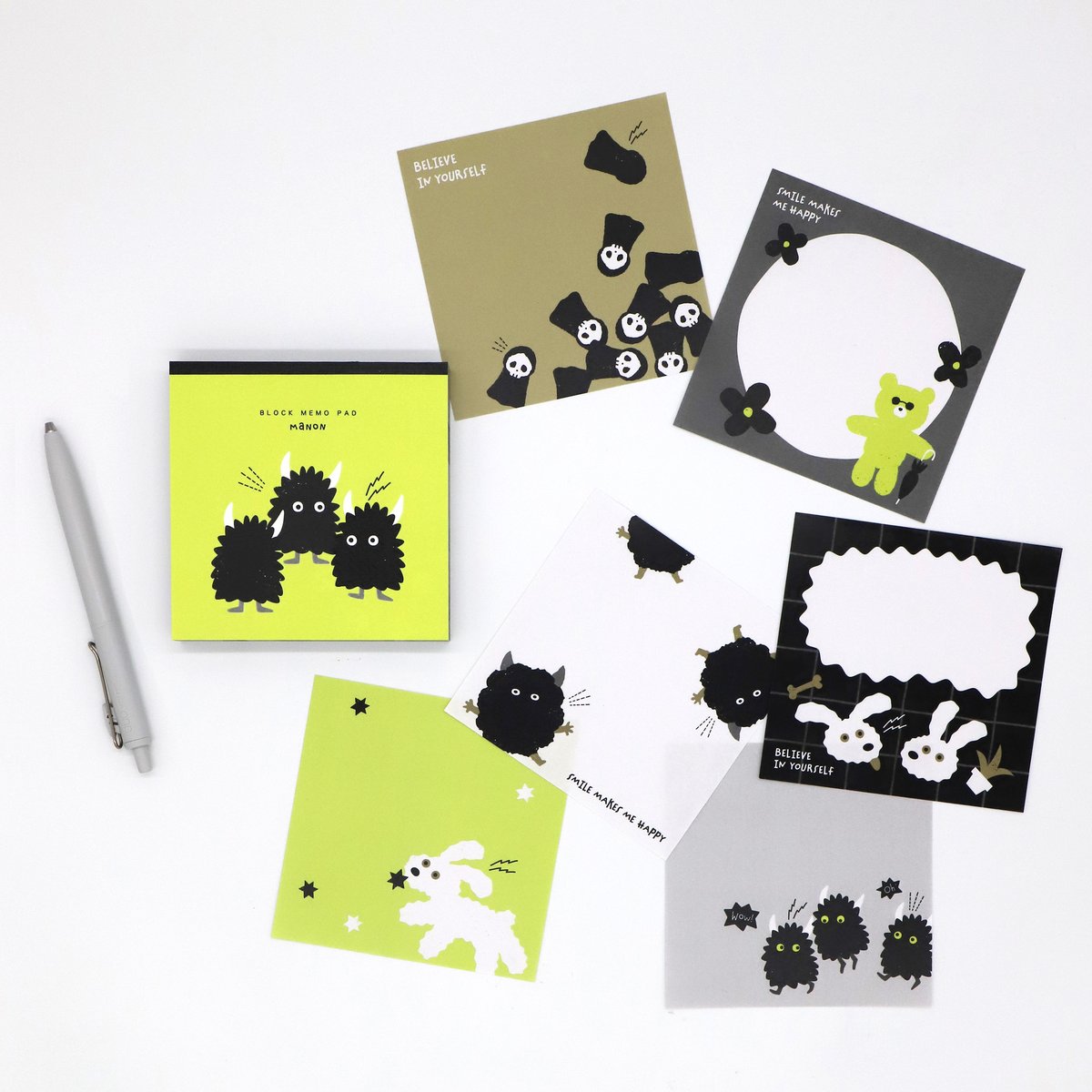 M5スクエア ブロックメモ”「 &S PRODUCTS 」 コラボ商品 【MANON