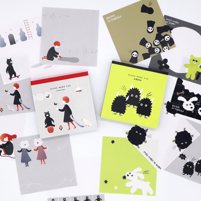 M5スクエア ブロックメモ”「 &S PRODUCTS 」 コラボ商品 【MANON