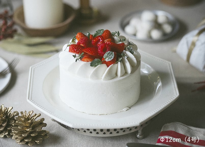 【RAMஐ*゜様】フェイクスイーツ◆X'masプリントルテ◆リアルサイズケーキ◆ ◇フェイクスイーツ◇苺と赤スグリのタルトレット◇リアルサイズ