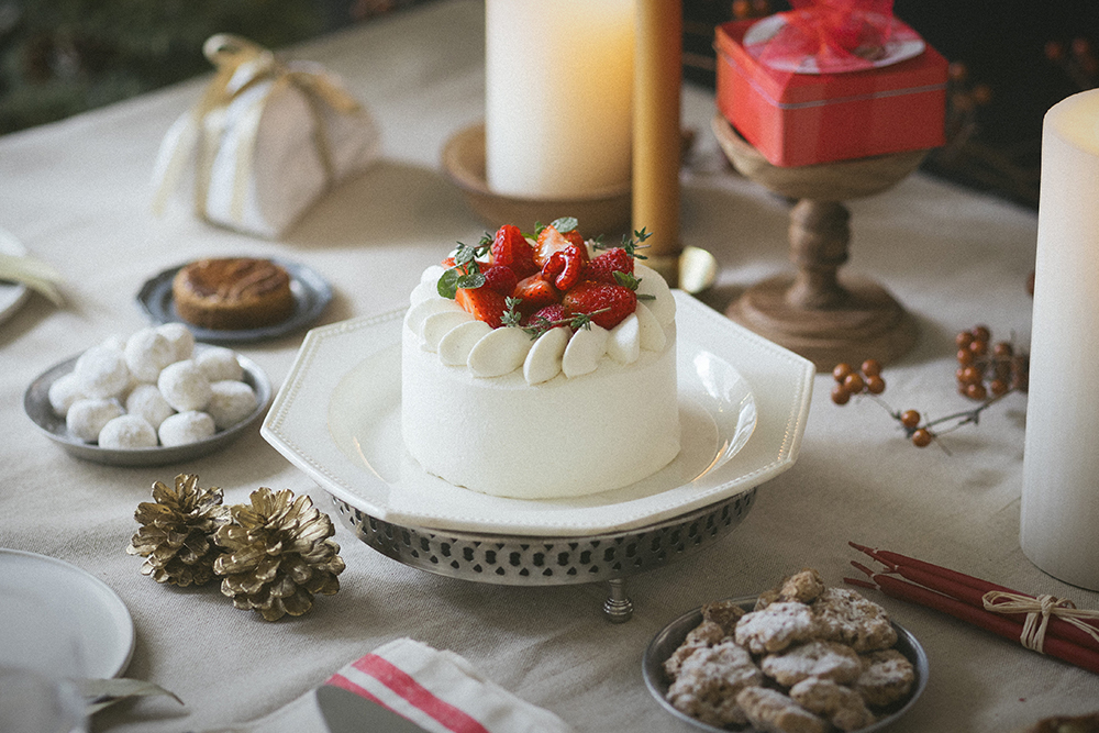 23｜X'mas】いちごのクリスマスケーキ [S/M/L]（ホール）【12/23 (土)、