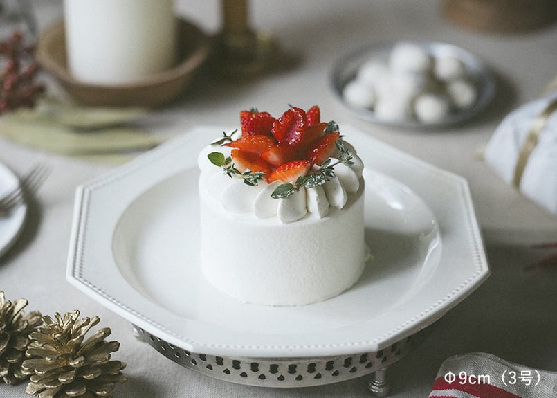 23｜X'mas】いちごのクリスマスケーキ [S/M/L]（ホール）【12/23