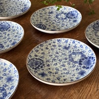 古伊万里 染付微塵唐草文 輪花七寸皿 1枚 | Kaikaroman ONLINE STORE