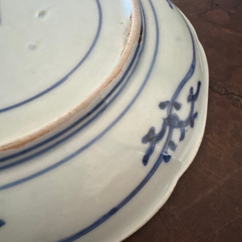 古伊万里　蛸唐草　豆皿 古伊万里 染付蛸唐草文 輪花七寸皿 太蛸！ 1枚 | Kaikaroman ONLINE STORE