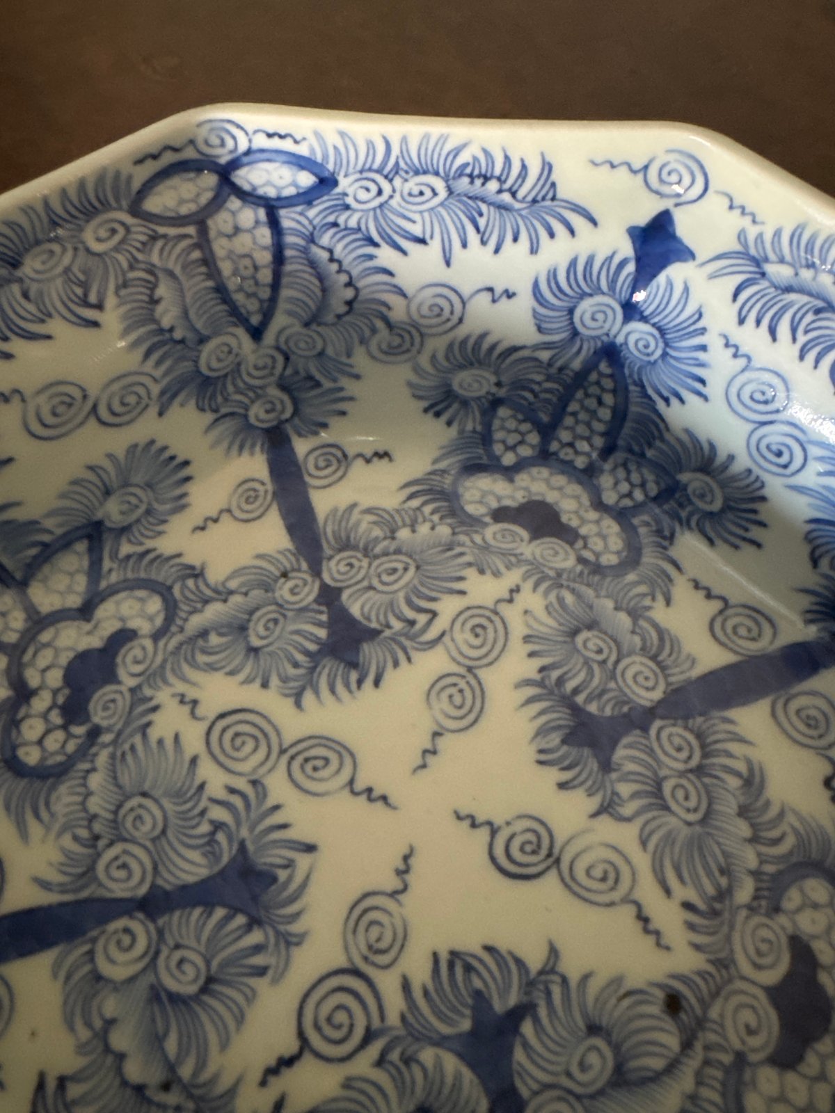 古伊万里 線描葉唐草文 八角形鉢 | Kaikaroman ONLINE STORE