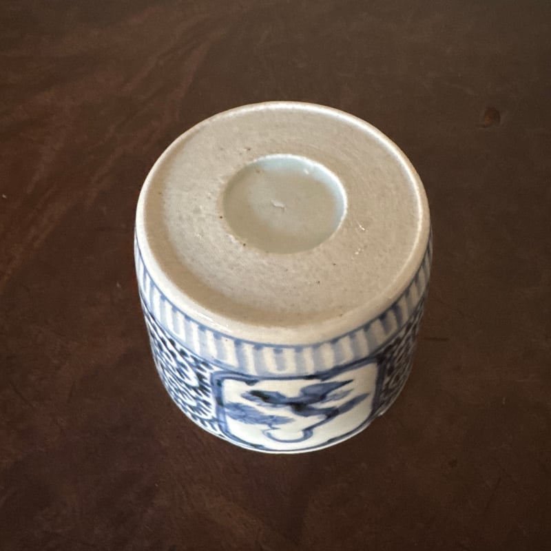 古伊万里 染付蛸唐草窓絵松竹梅文 そば猪口 1客 | Kaikaroman ONLINE STORE