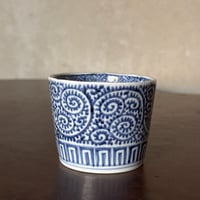 古伊万里 染付微塵唐草文 輪花七寸皿 1枚 | Kaikaroman ONLINE STORE