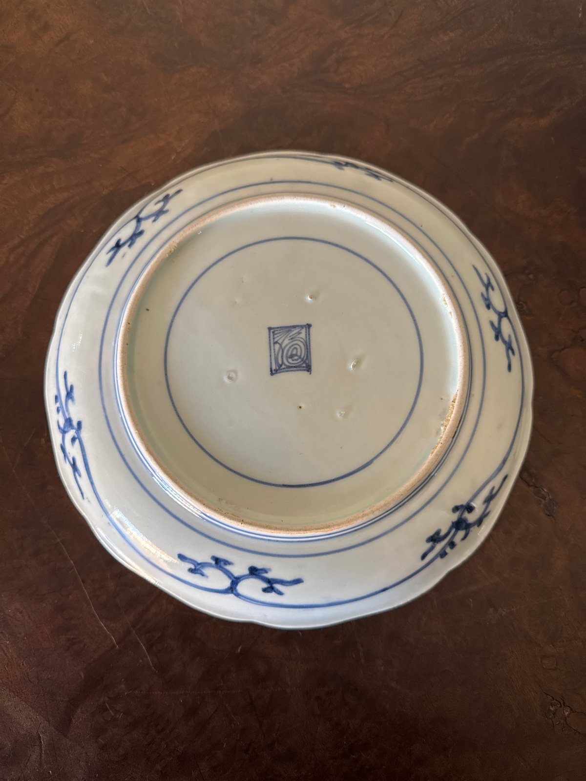 伊万里　古伊万里　江戸　中期　深皿　なます 皿　蛸唐草 伊万里 古伊万里 江戸 中期 深皿 なます 皿 花唐草 2客セット 伊万里