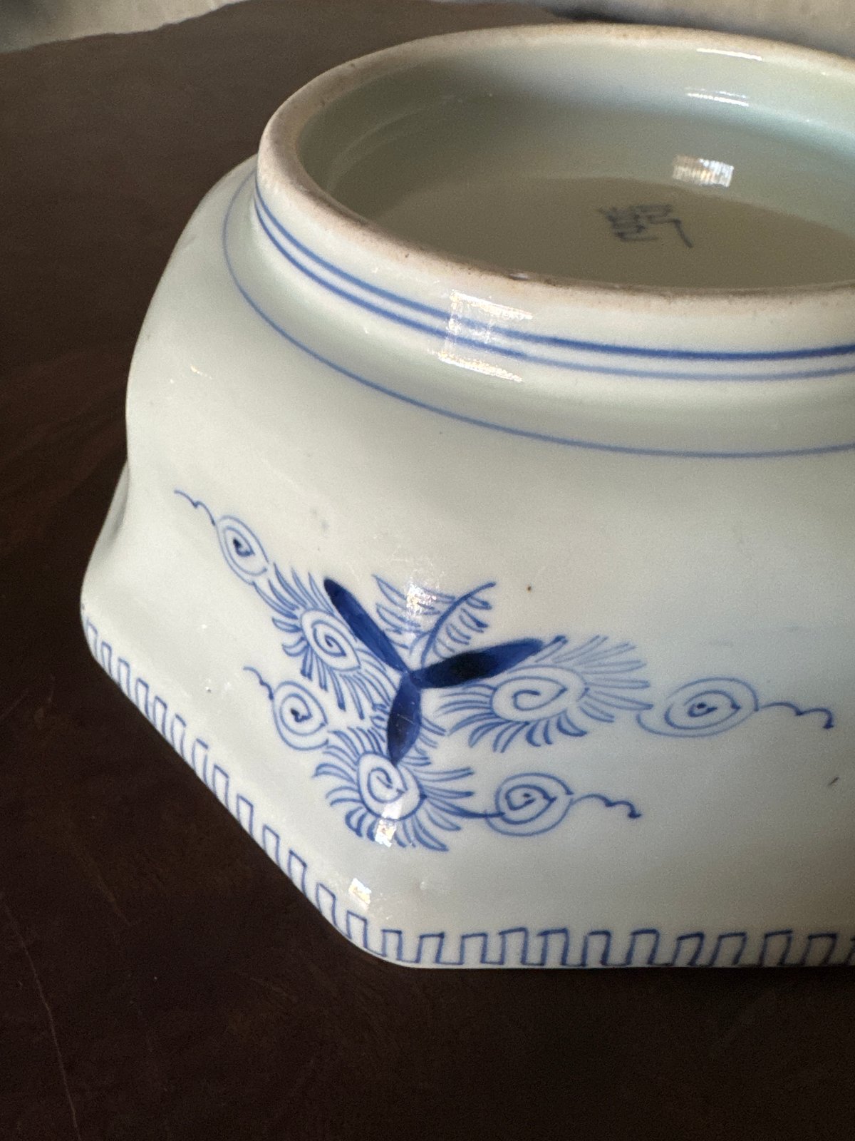 古伊万里 線描葉唐草文 八角形鉢 | Kaikaroman ONLINE STORE