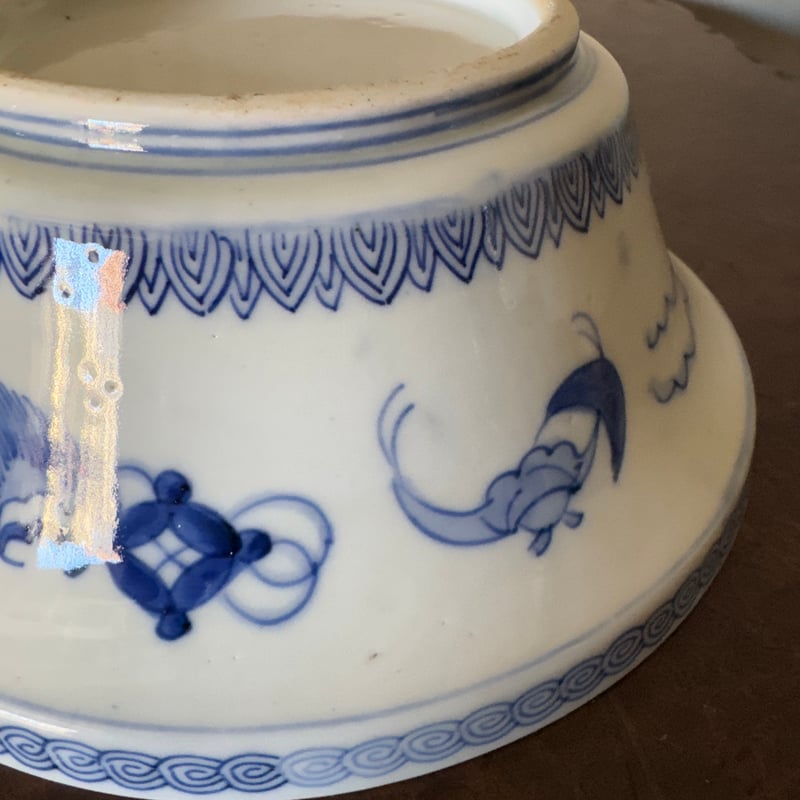 古伊万里 錦手寿字窓絵松鶴吉祥文 喰籠/蓋物 | Kaikaroman ONLINE STORE