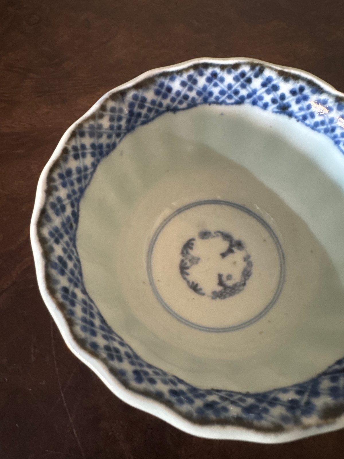 古伊万里 染付蛸唐草文 輪花向付 2客セット | Kaikaroman ONLINE STORE