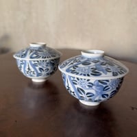 古伊万里 染付微塵唐草文 輪花七寸皿 1枚 | Kaikaroman ONLINE STORE