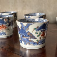 古伊万里 染付微塵唐草文 輪花七寸皿 1枚 | Kaikaroman ONLINE STORE