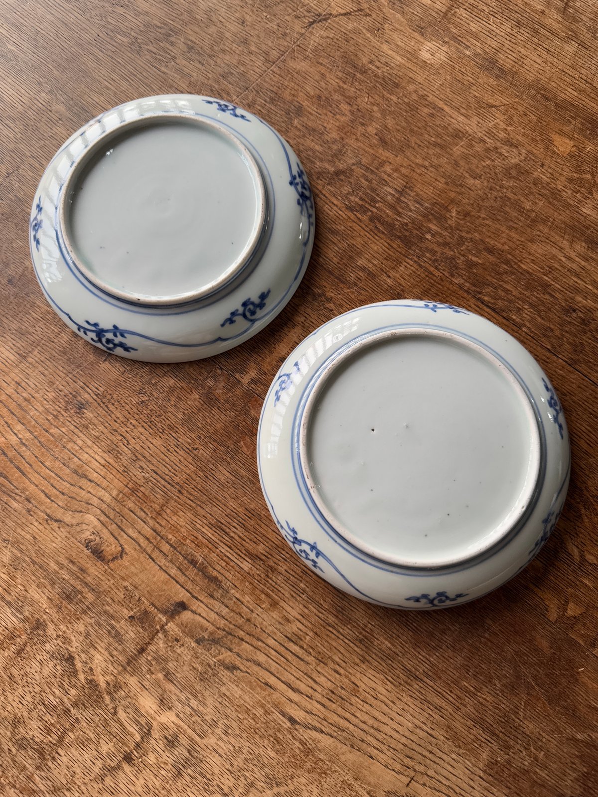 古伊万里　染付　花唐草　龍　中皿 古伊万里 染付花唐草文 中皿(16㎝) 2客セット | Kaikaroman ONLINE S
