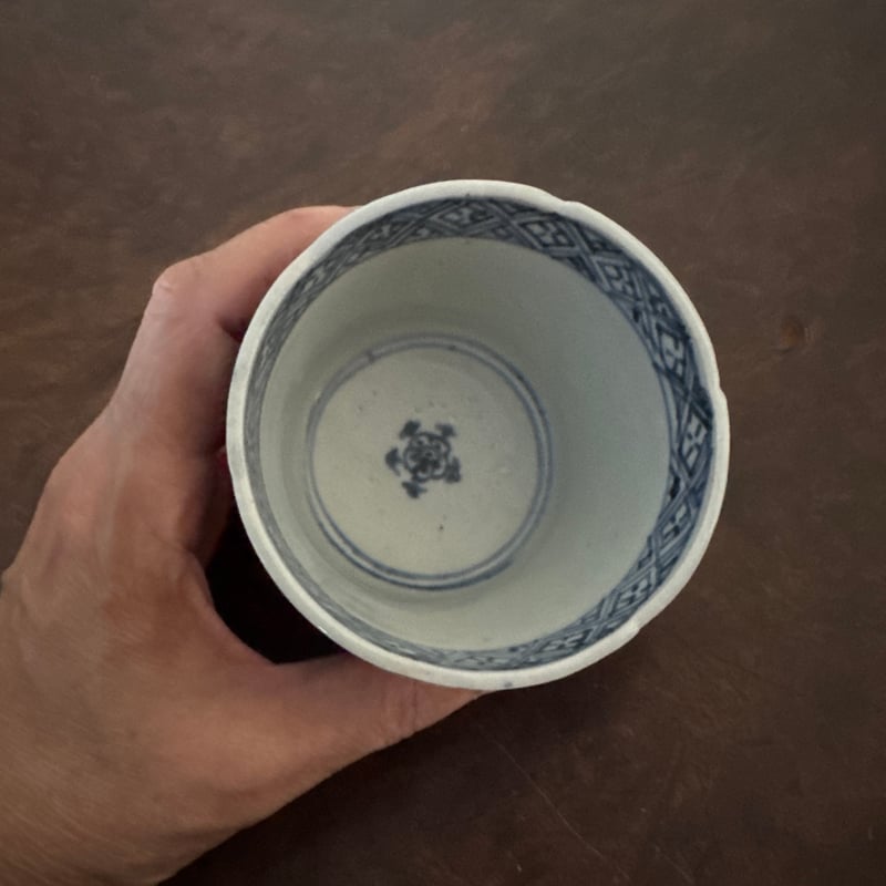 古伊万里 染付蛸唐草窓絵松竹梅文 そば猪口 1客 | Kaikaroman ONLINE STORE