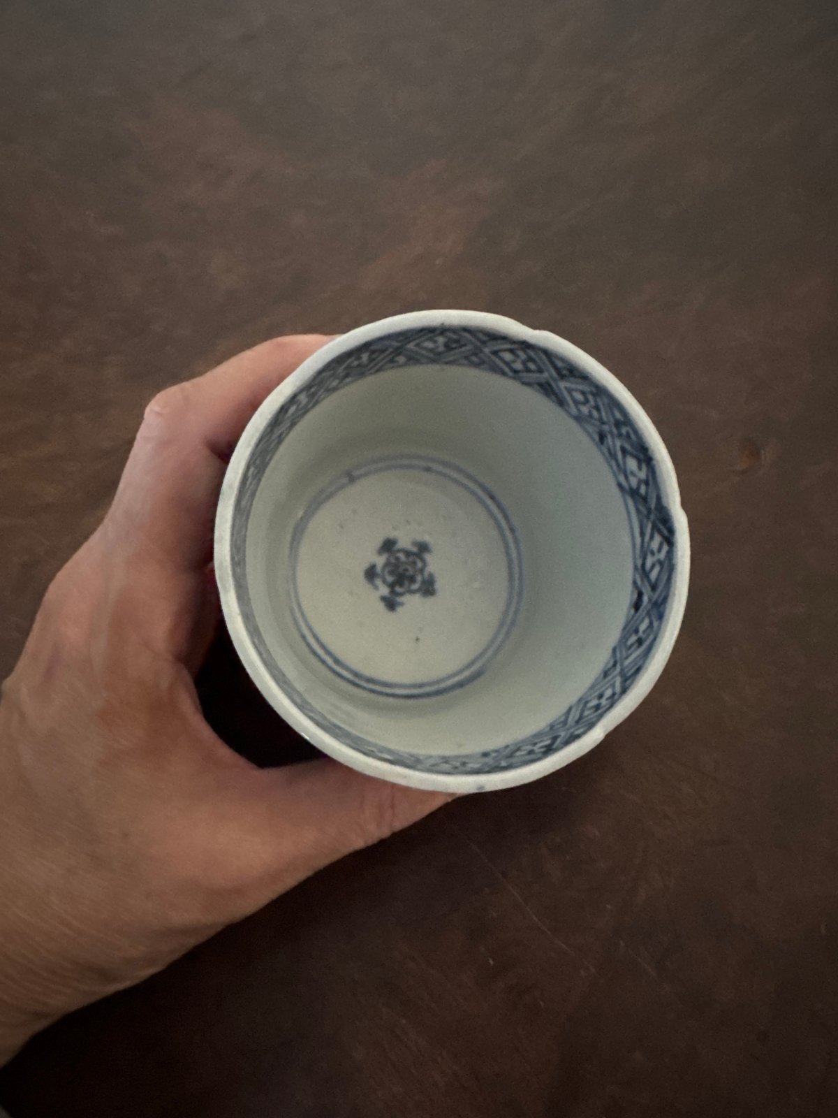 古伊万里 染付蛸唐草窓絵松竹梅文 そば猪口 1客 | Kaikaroman ONLINE STORE 古伊万里 染付蛸唐草窓絵松竹梅文 そば猪口 1客 | Kaikaroman ONLINE STORE