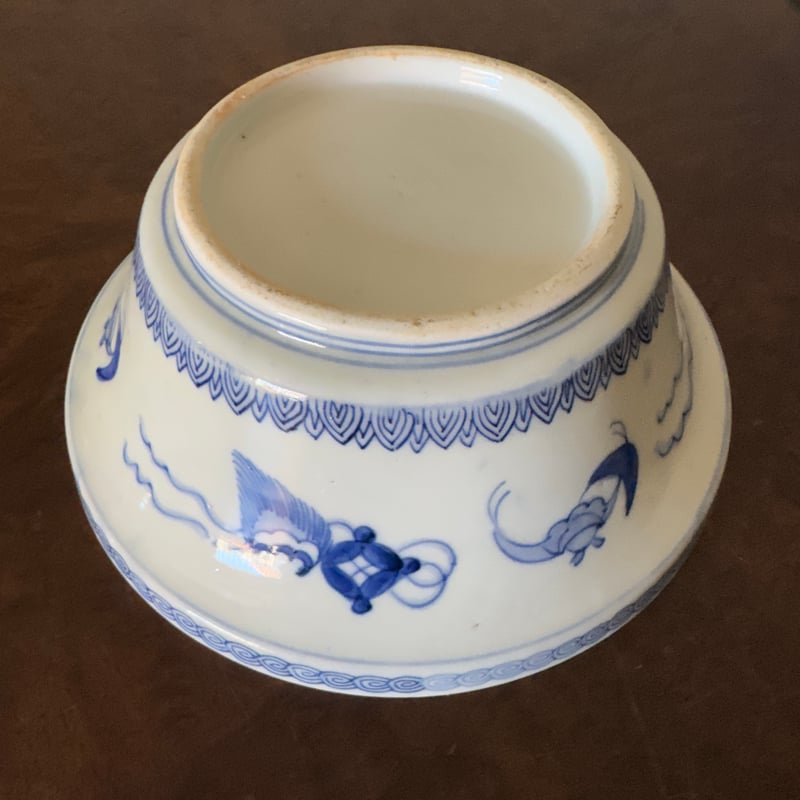 古伊万里 錦手寿字窓絵松鶴吉祥文 喰籠/蓋物 | Kaikaroman ONLINE STORE