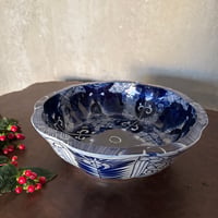 古伊万里 染付微塵唐草文 輪花七寸皿 1枚 | Kaikaroman ONLINE STORE