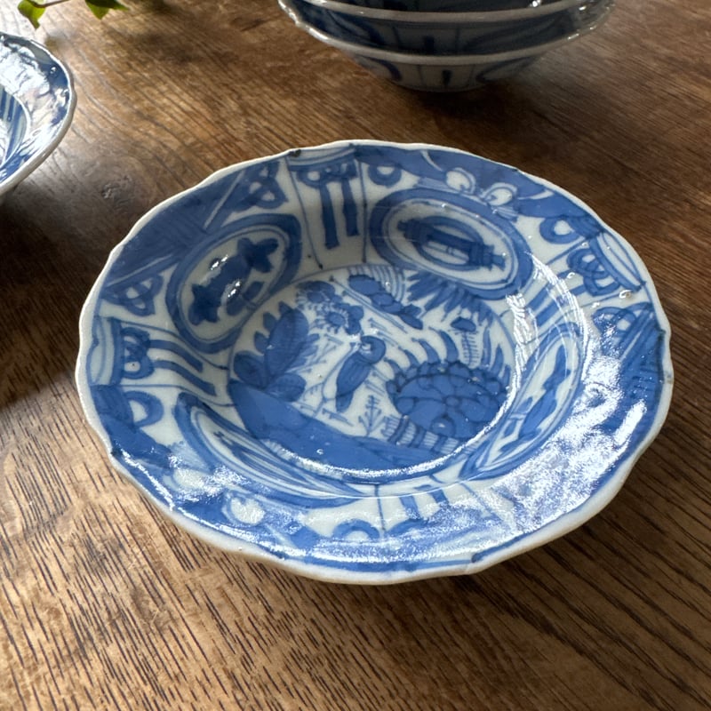 古伊万里 染付芙蓉手文 小皿/手塩皿 5客セット | Kaikaroman ONLINE STORE