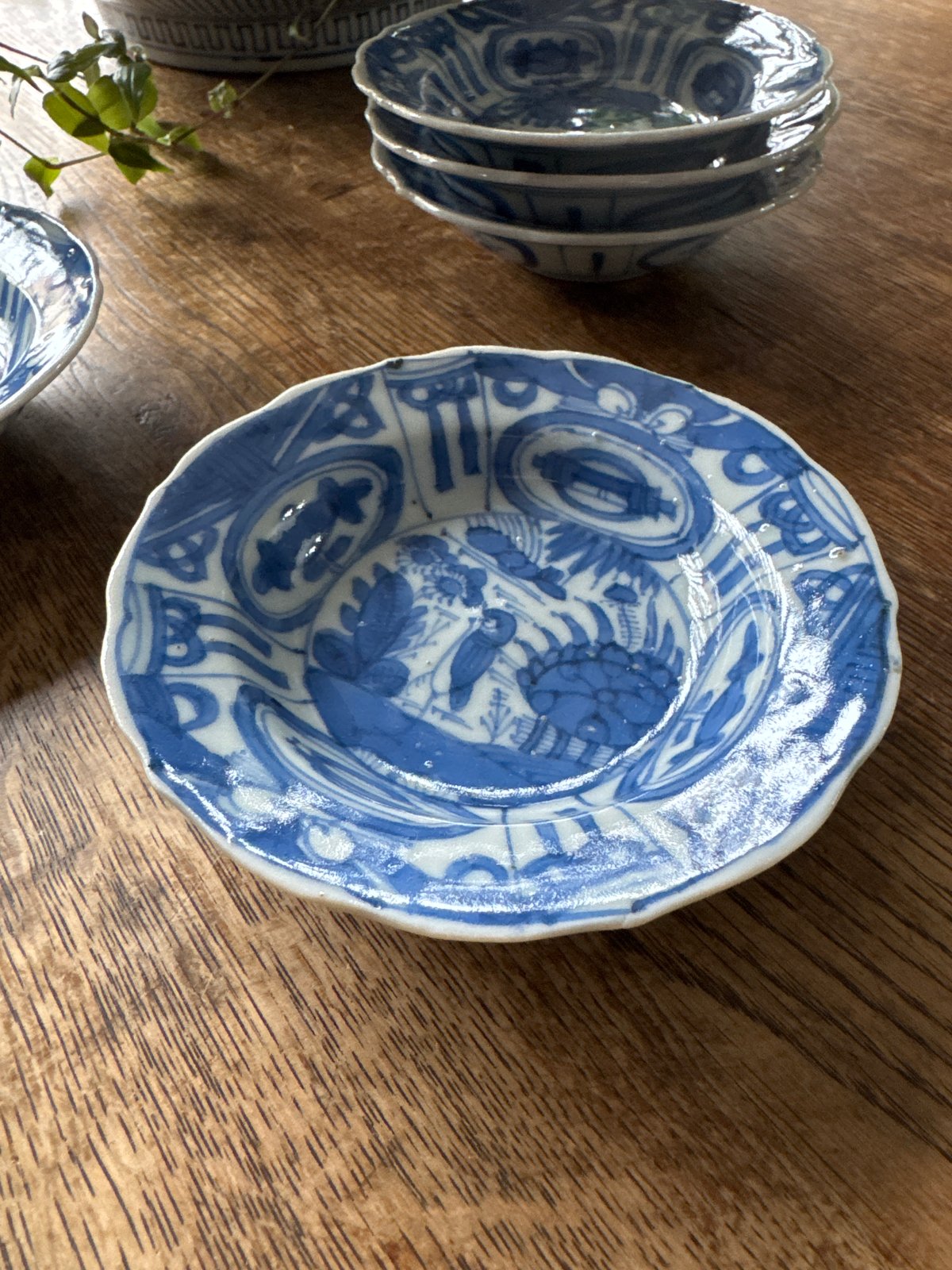 古伊万里 染付芙蓉手文 小皿/手塩皿 5客セット | Kaikaroman ONLINE STORE