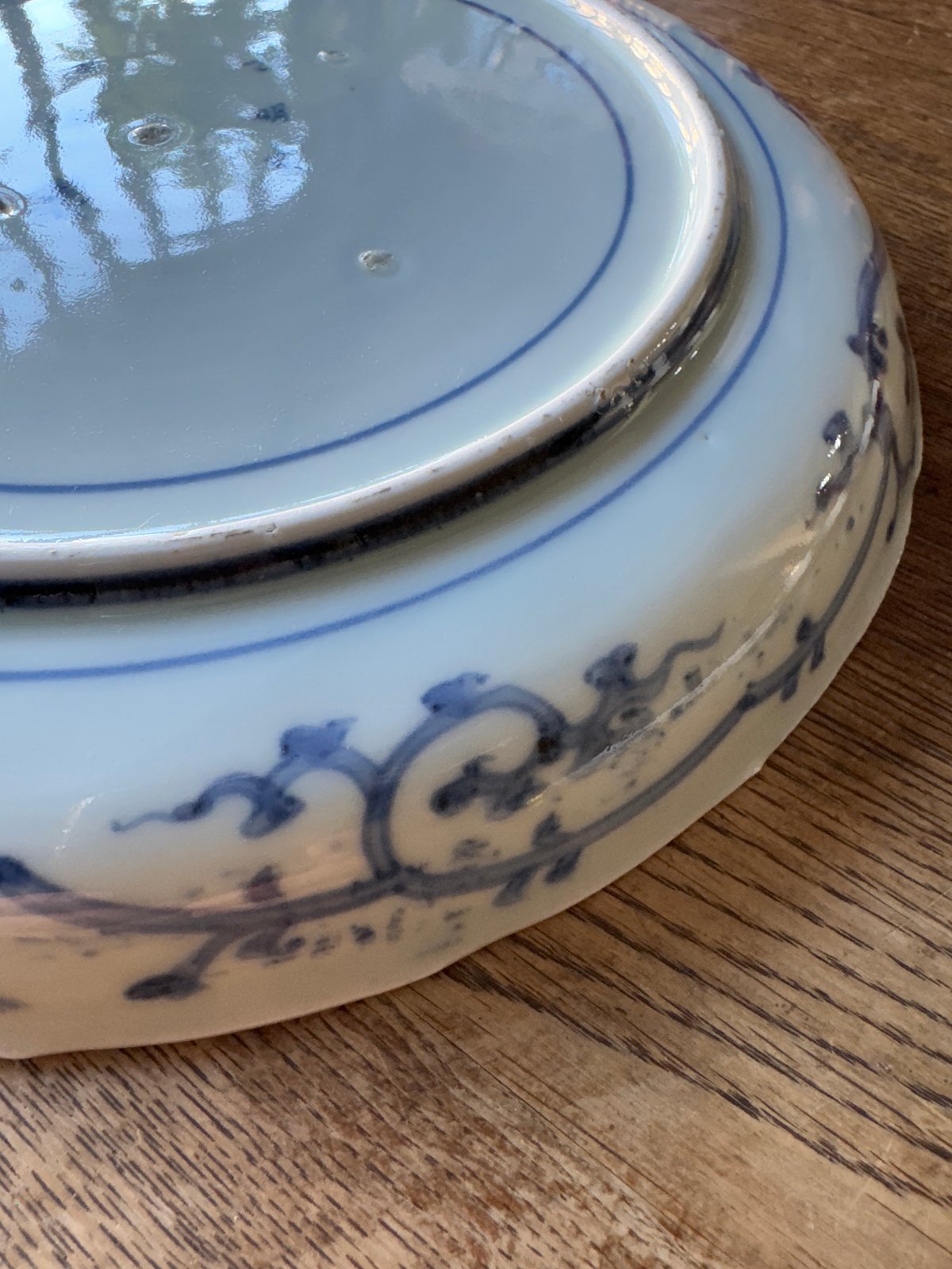 古伊万里 染付蛸唐草文 中皿 22.5㎝ 1枚 | Kaikaroman ONLINE STORE