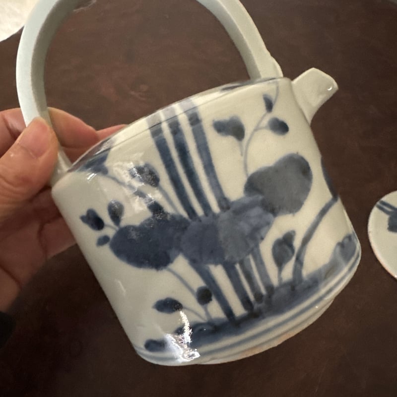 古伊万里 染付蓮子文 水注/銚子/酒器 | Kaikaroman ONLINE STORE