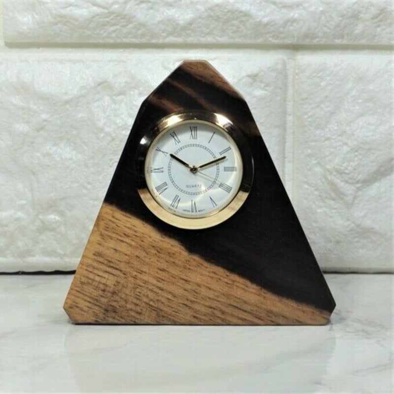 銘木・黒柿の置き時計 | アート＆クラフト彩樹