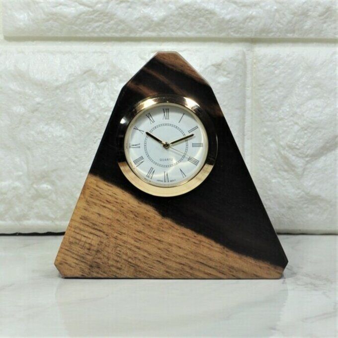 銘木・黒柿の置き時計 | アート＆クラフト彩樹