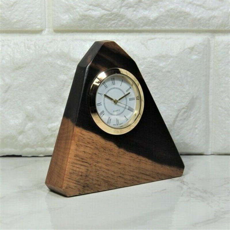 銘木・黒柿の置き時計 | アート＆クラフト彩樹