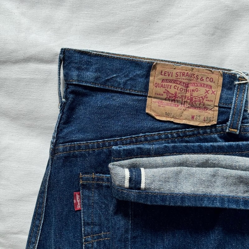 Levi's 501 usa製 バレンシア ビッグE 赤耳 グランジ ダメージ