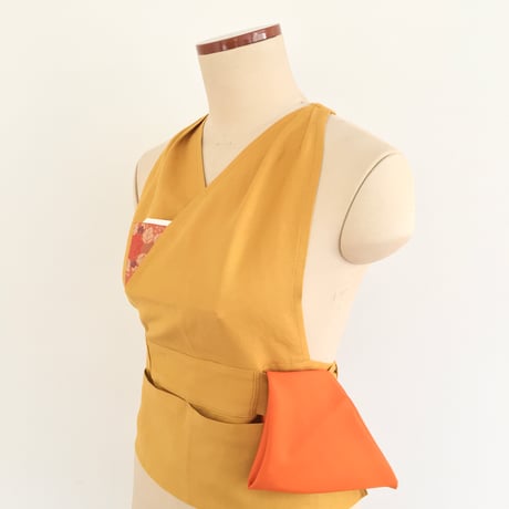 茶道稽古着二部式リネン混合ライトグレー