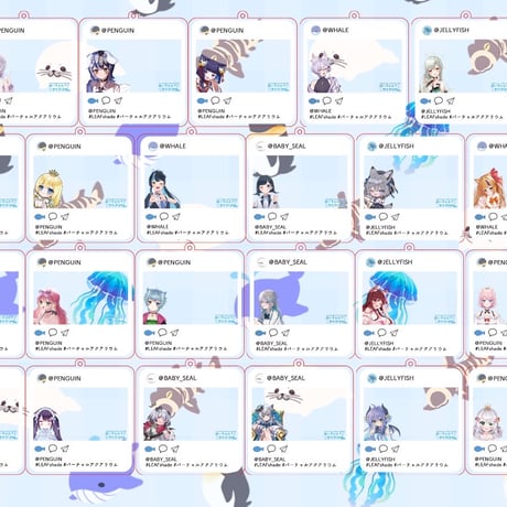 バーチャルアクアリウム SNS風アクリルキーホルダー