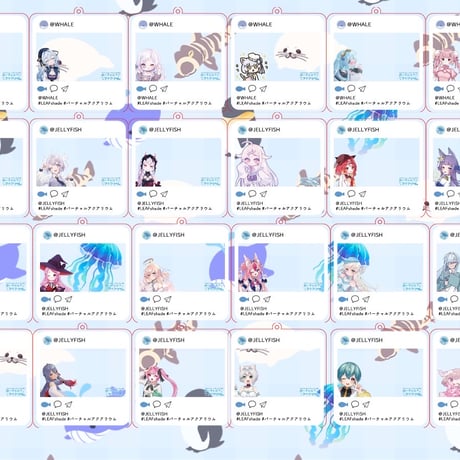 バーチャルアクアリウム SNS風アクリルキーホルダー