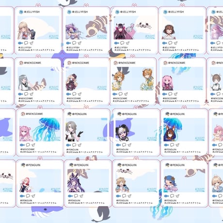 バーチャルアクアリウム SNS風アクリルキーホルダー
