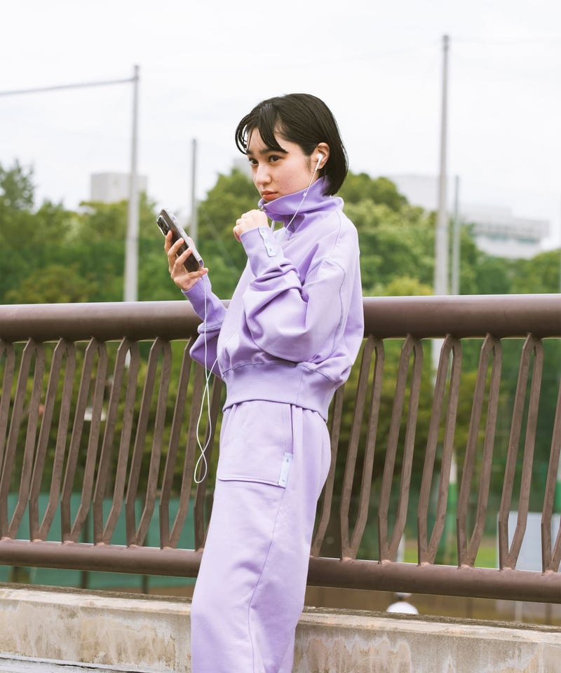 BIG COLLAR HALF ZIP TOP ／ビッグカラーハーフジップトップ
